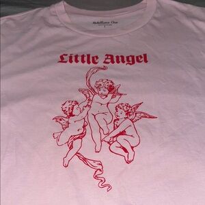 Little Angel Pink women’s crop top
